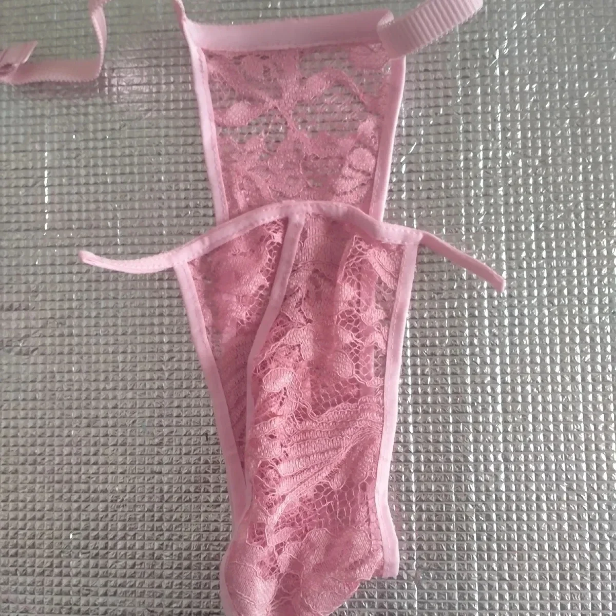 

Man's Pink Lace Panties Briefs Live Show Dance Sexy Costumes FKK Party BF Gift
