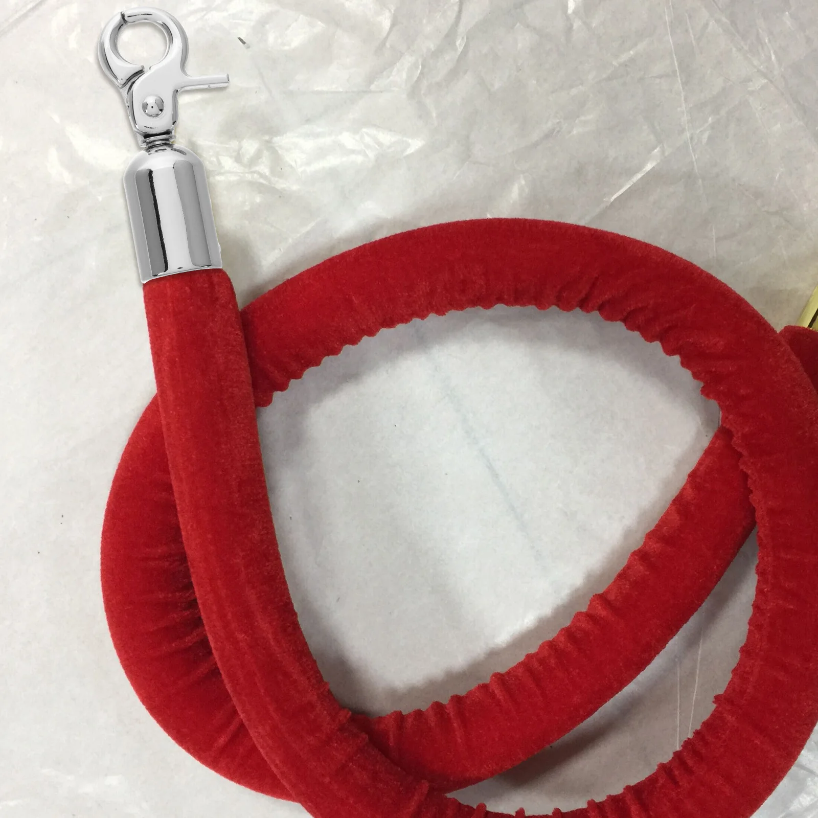 

4pcs Buckle Stanchions Velvet Ropes Bag Alloy Cord End Lock Zinc Stopper Rope End Hook Stanchions Velvet Ropes Hook