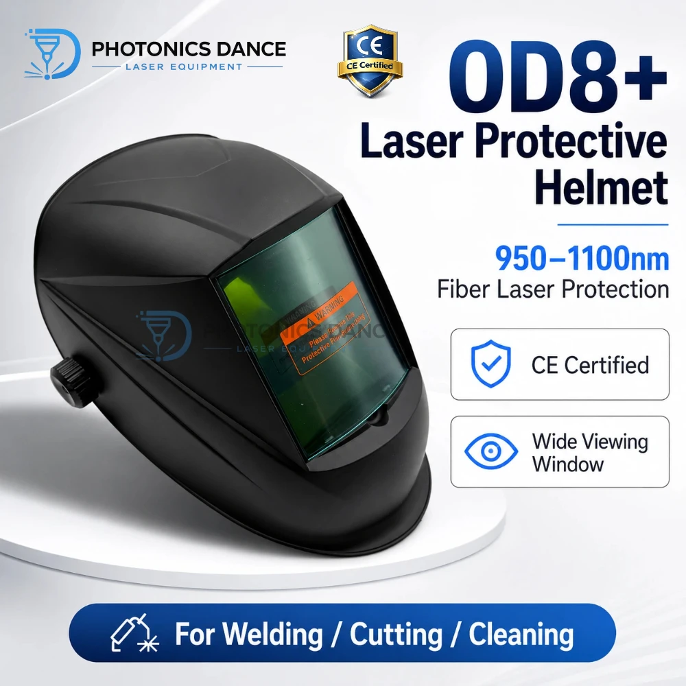 Image of 950-1100nm OD8+ Laserschutzhelm mit CE-Zertifizierung, großem Sichtfenster, Gesichtsschutz für 1064nm Faserlaser-Schweißen, -Schneiden und -Reinigung