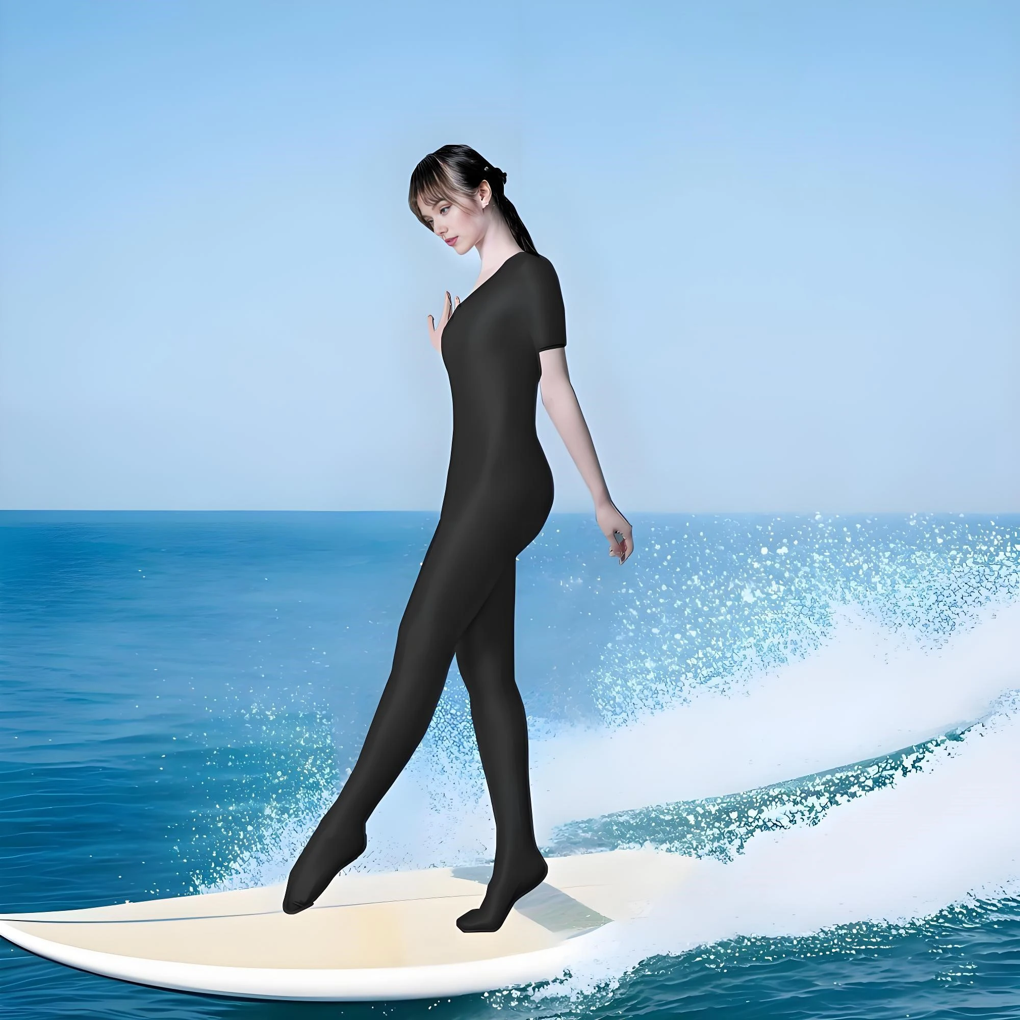 Sujetador deportivo elástico y ajustado para dar forma y tonificar el cuerpo, conjunto de pantalones y zapatos de manga corta para mujer todo en uno