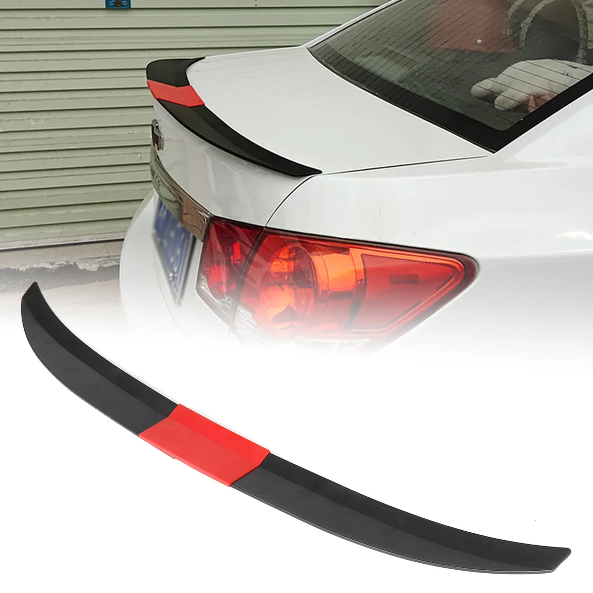 

Car Rear Trunk Spoiler Wing For Volkswagen VW CC Arteon 2019 2020 Tail Boot Lid Lip Carbon Look Glossy Black Car Accessories