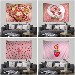 Strawberry Shortcake Hanging Bohemian Tapestry for Living Room Home Dorm Decor Japanese Tapestry