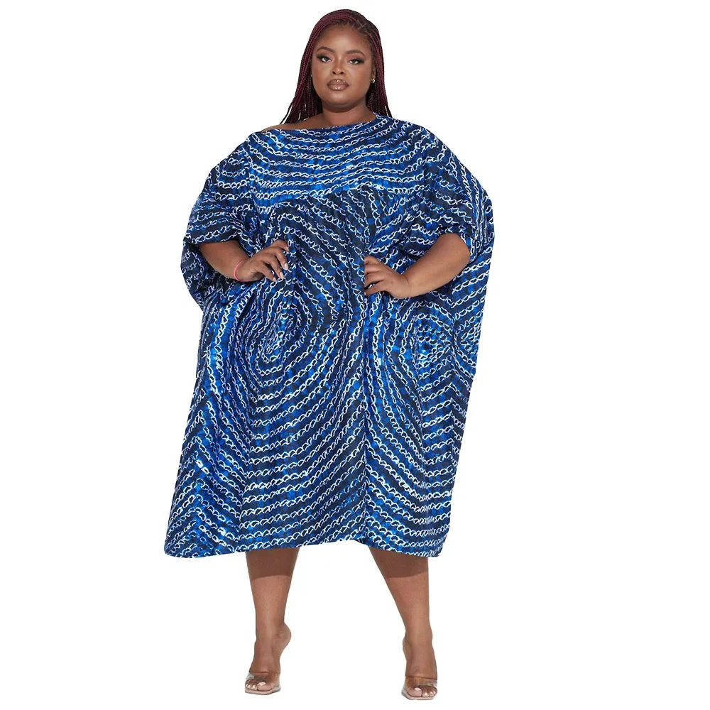 5xl Plus Size Jurken Trend Print Korte Mouw Losse Casual Zomer Kleding Dropshipping Zomer Jurk Vrouwen 2024