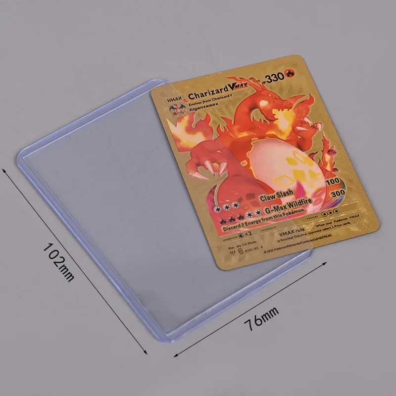 

Pokemon Cards Collector Cards Protectors Protege Carte Plastic Photocard Plastic PVC Transparent Sleeves Booster Box Card