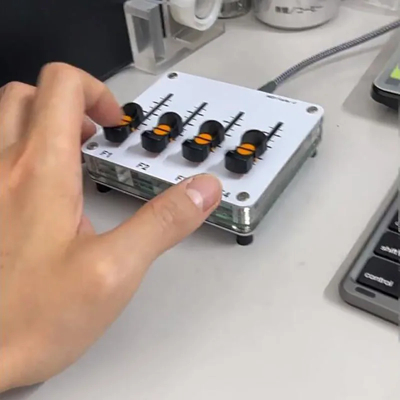 4-channel MIDI push rod 42mm Fader custom CC information USB interface music host software controller