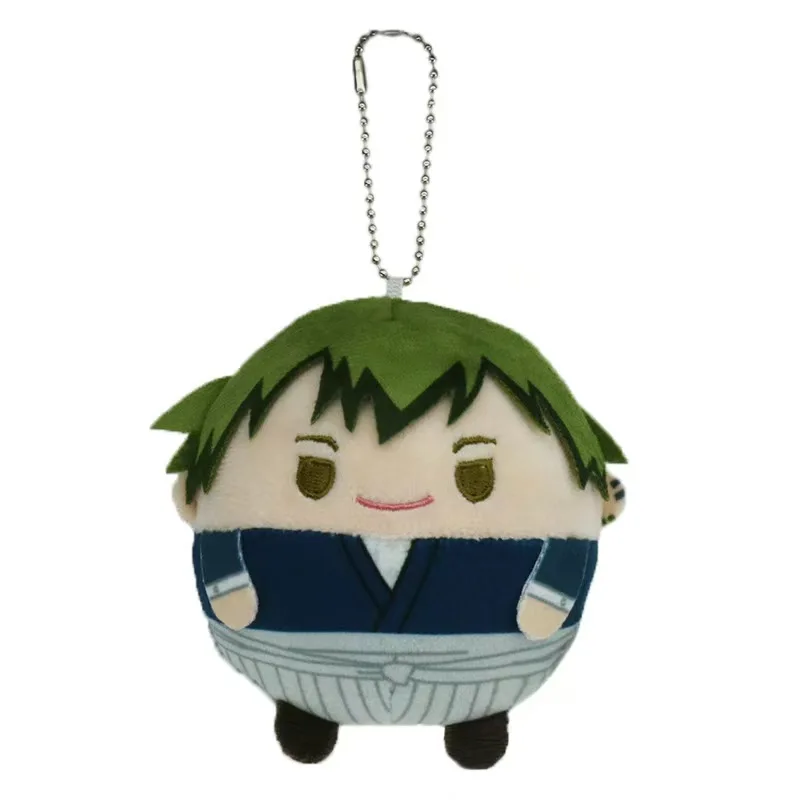 10cm Jujutsu Kaisen Round Plush Keychain Yuji Megumi Choso Yuta Anime Fluffy Stuffed Doll Bag Pendant Fans Gift - view 2