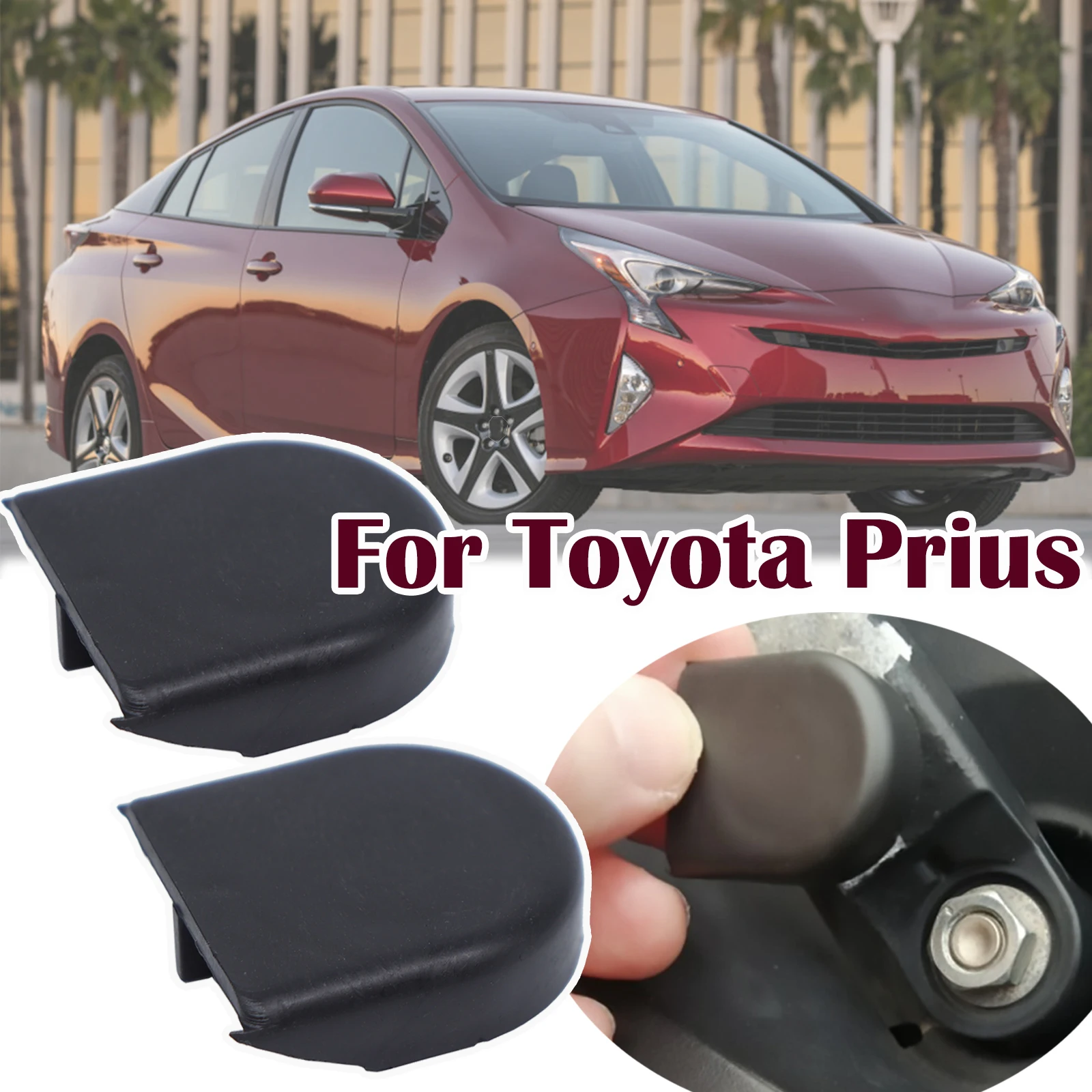 For Toyota Prius XW20/30/50 2004 - 2019 4Runner N280 RAV4 XA20 XA30 XA40 Tacoma Front Windshield Wiper Arm Blade Nut Bolt Caps