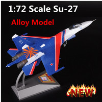 1:72 Scale Alloy Model toys Su-27 Aircraft Model Alloy Simulation Military Aircraft Model Finished Decorat 32cm