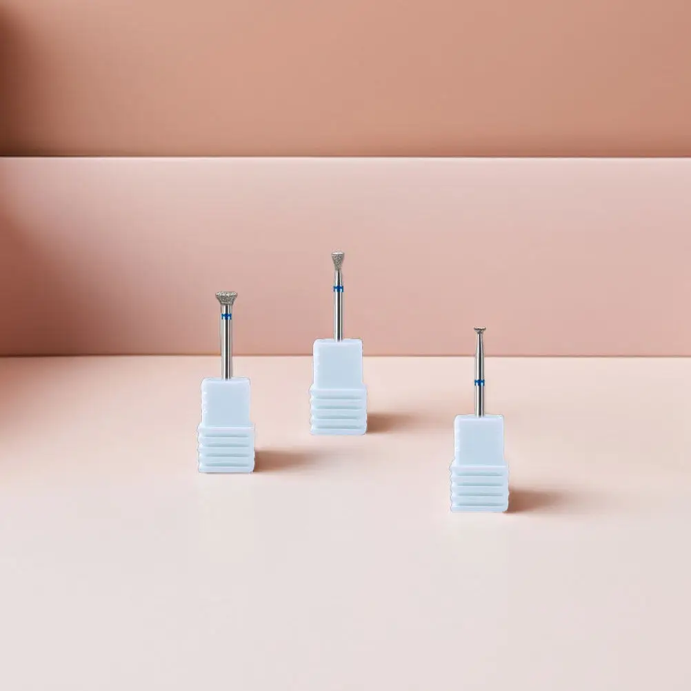 

7Pcs Diamond Coated Nail Drill Accessories Precision Cuticle Removal Gel Cleaning Safe Professional Manicure Tool Silver