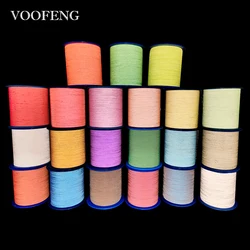 VOOFENG-hilo reflectante 100% PE, hilo colorido de doble cara para tejer en ropa, correas, sombreros, zapatos, 0,5mm, 4000 metros, RS-11RT