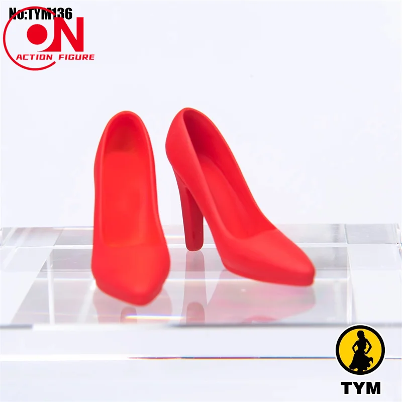 In Stock TYM136 1/6 1/12 Scale Female Crystal High Heel Soldier Shoes Model Fit 12'' 6'' Action Figure Body Dolls