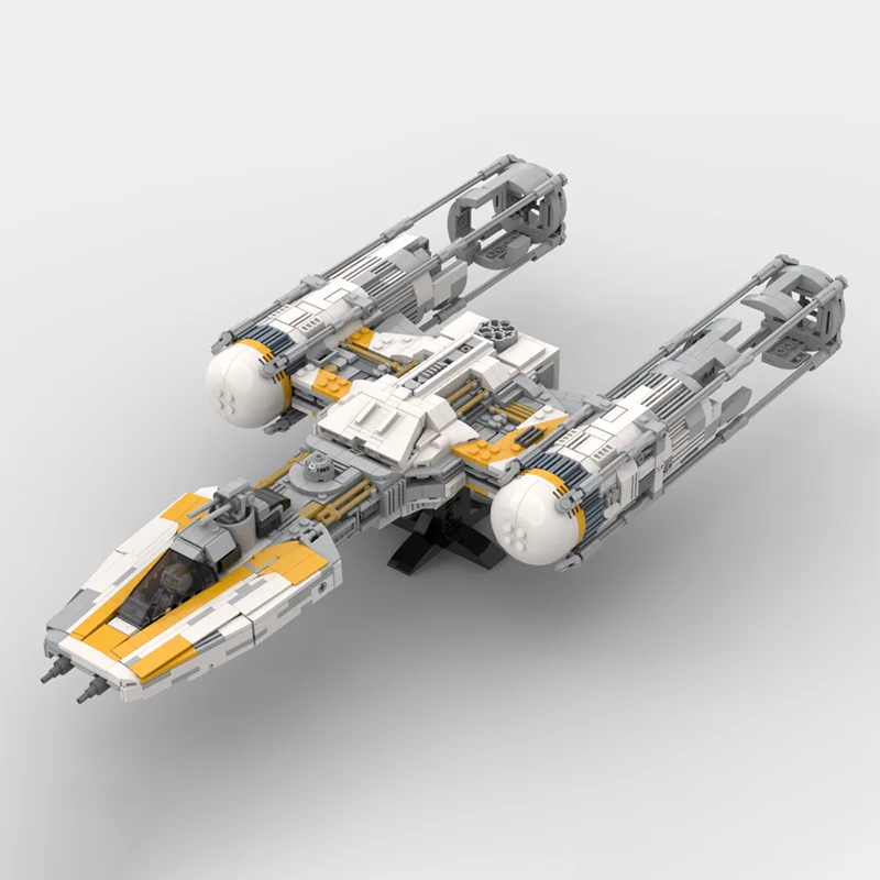 1914pcs MOC Rebels BvA Y Wing Star Battle Model Building Blocks Architecture DIY Idea Education Toy Christmas Gifts Brick