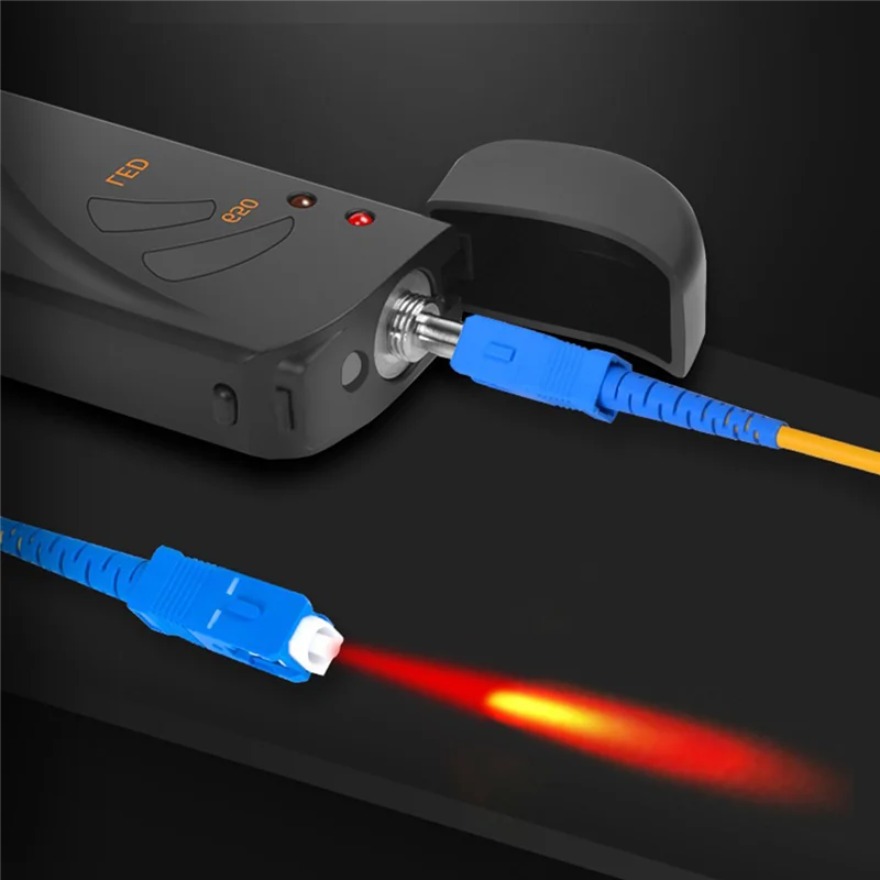 Optical Fiber 15Km Red Pen Optical Fiber Fault Locator FTTH Fiber Optic Test USB Charge LED Lighting Pen VFL