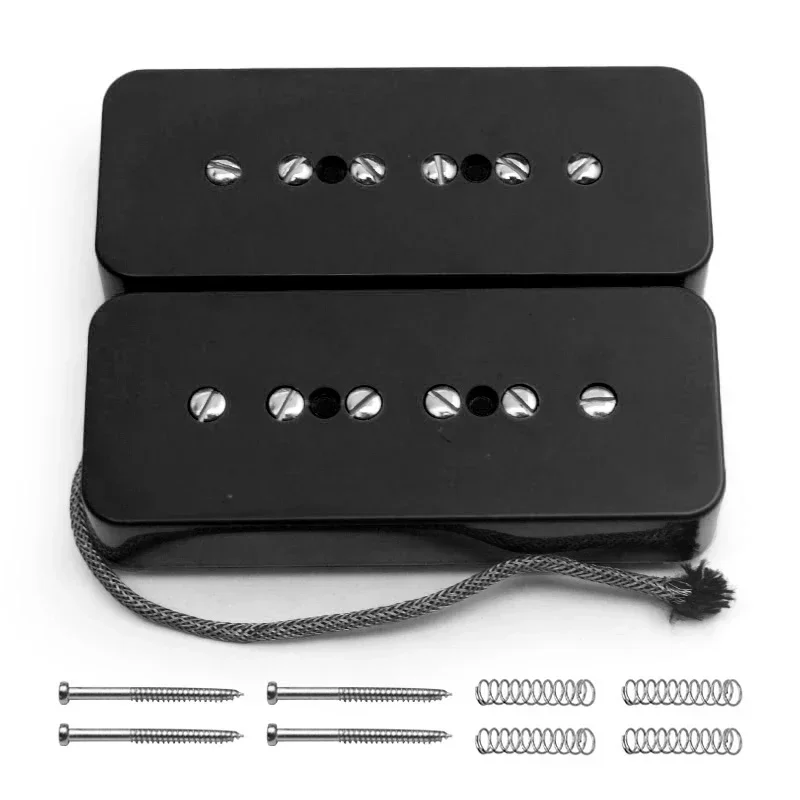 Wei_hong Store--Vintage Alnico 2 Soapbar P90 Guitar Pickup Alnico II Pickup Guitar Accessories Black/White/Yellow