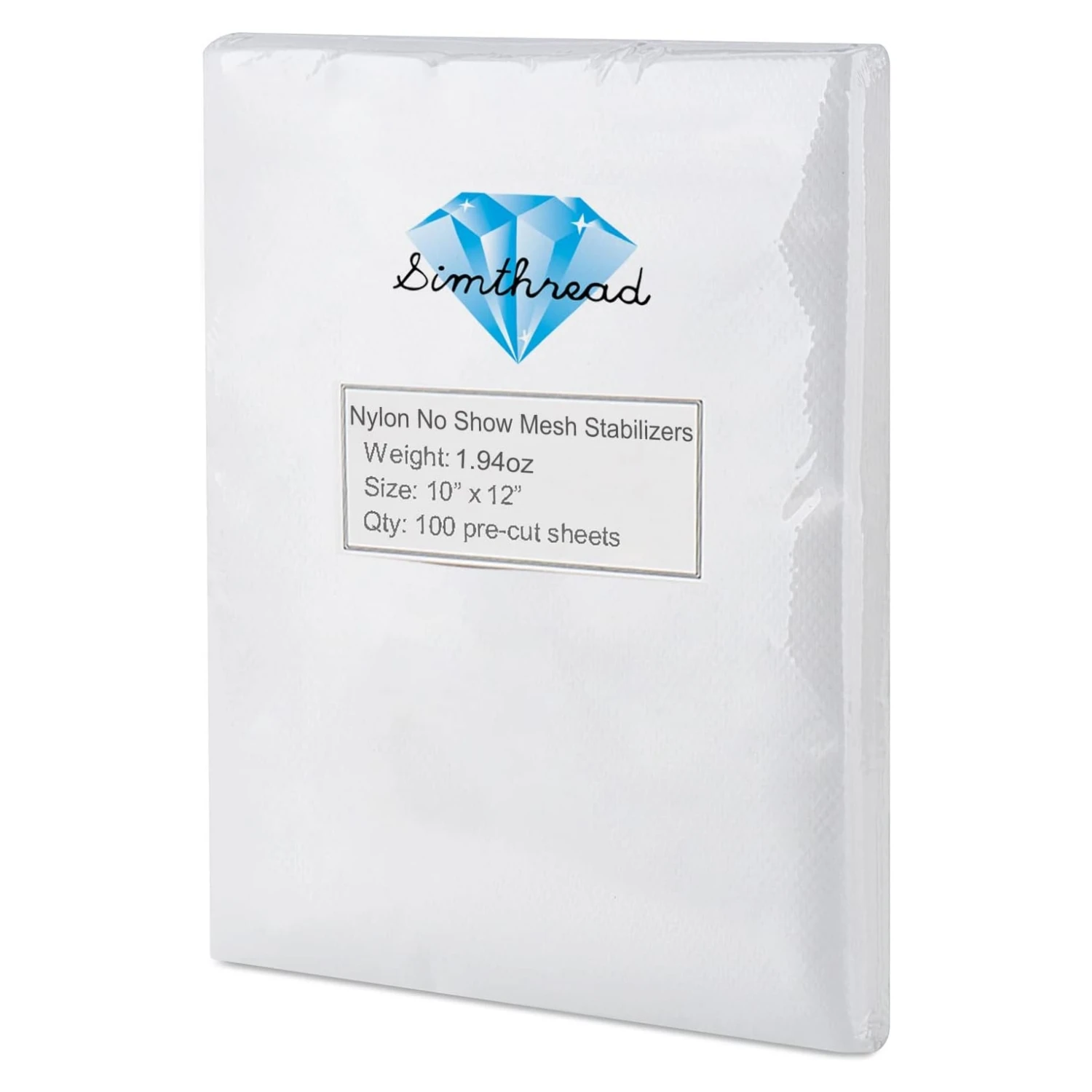 Simthread No Show Mesh (Invisible) Cut Away Embroidery Stabilizer Backing Interlining