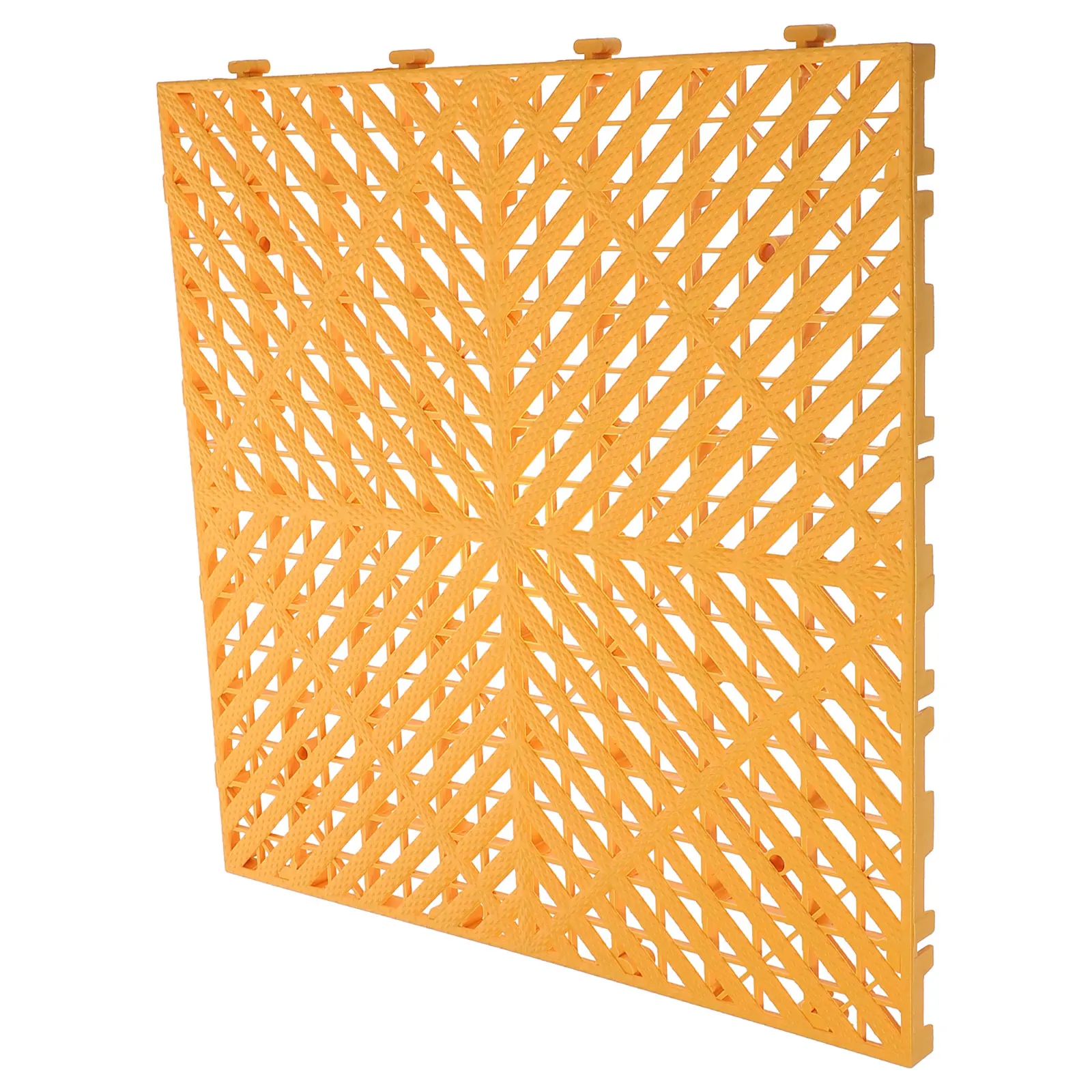 

Car Wash Room Grille Plastic Interlocking Floor Tiles Yellow Drainage Heavy Duty Non Slip Garage Mat Molded Grating Square Deck