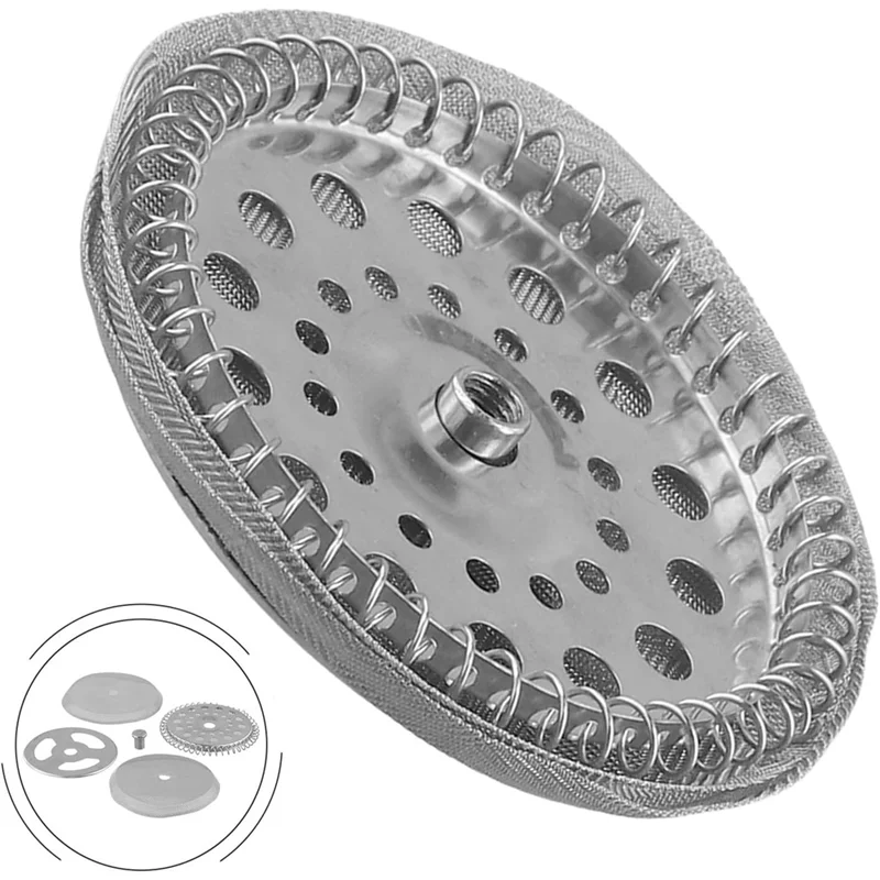 Stainless Steel French Press Filters,Containing Spiral Disk,Mesh French Press Screen Disk For Wide French Press 600Ml-[A002]