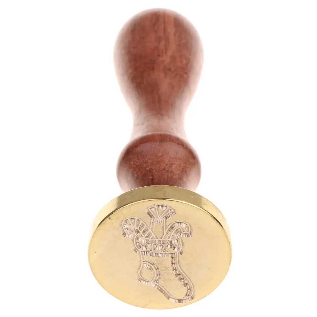 Vintage Sealing Wax Stamp Personalized Initial Design Wood Handle for Album Decoration Wedding Events
