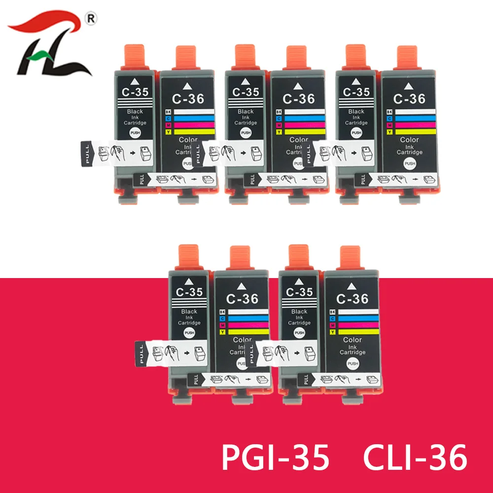 

PGI-35 PGI35 CLI-36 CLI36 Color Compatible Printer Ink Cartridge for Canon PIXMA IP100 iP110 IP100B TR150 Printer