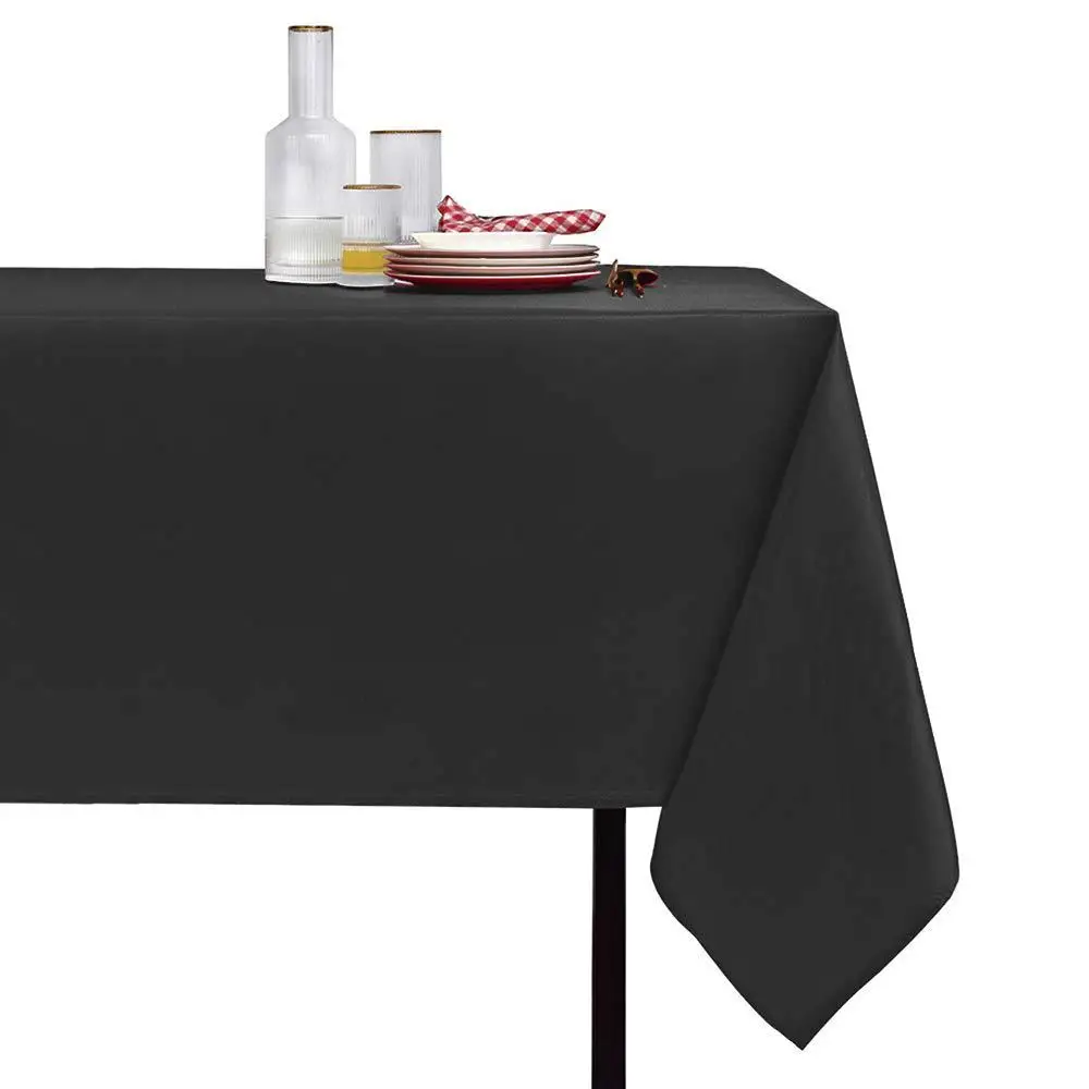 Rectangular Polyester Thicken Tablecloth Anti-Stain Anti-Wrinkle Table Cover,for Kitchen Dinner Party Wedding Buffet Feast Decor