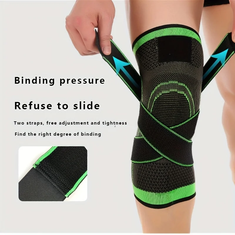 1pc Knee Pads Breathable Compression Knee support For Sports, Gym,Hiking,And Joint Support - High Elastic  Protector For Fitness