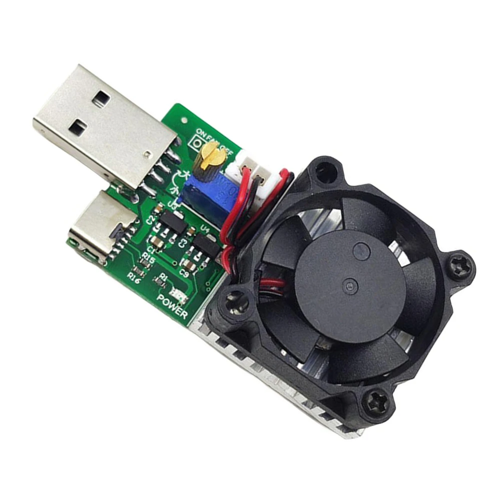 18W 30W USB Electronic Load Tester DC 3.7V-13V Adjustable Resistor For For Battery Discharge Capacity Aging Tool