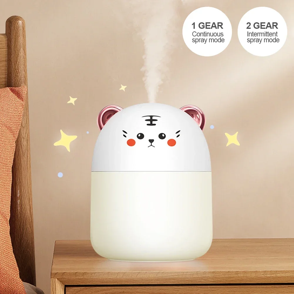 Desktop Humidifier With Colorful Ambient Light 250ml Capacity Aroma Diffuser for Home Aromatherapy Humidifiers Diffusers Bedroom