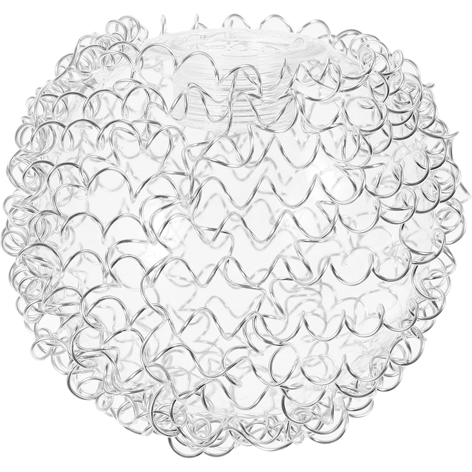 

Aluminum Wire Glass Lampshade Globe Light Fixture Pendant Clear Transparent Industrial