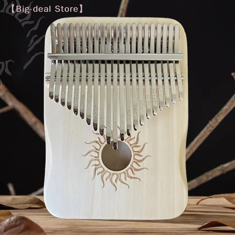 【M】17 Key Kalimba Wood 17 Keys Thumb Piano Portable Finger Piano For Beginner Mbira Gift For Kids Adults