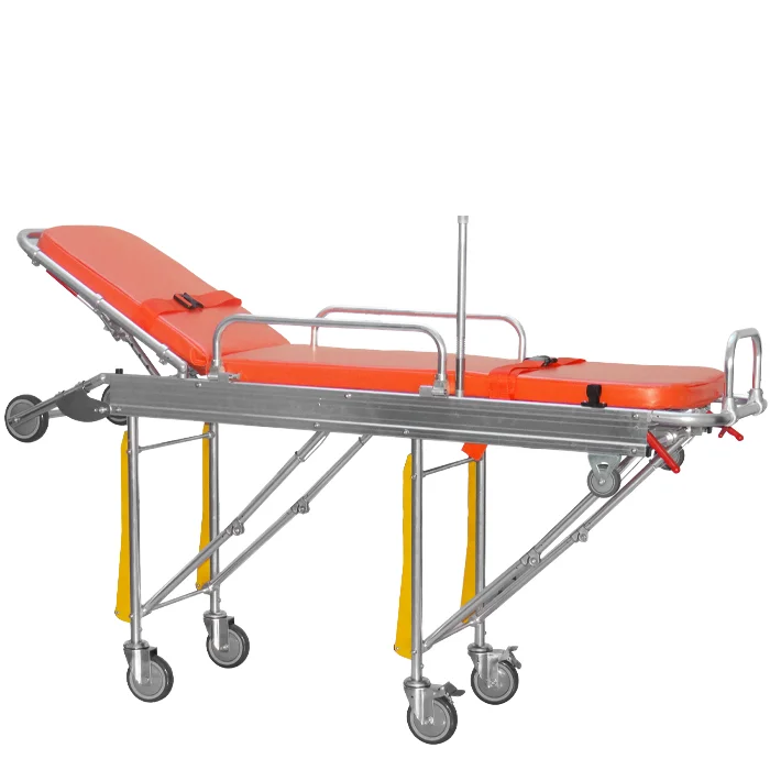 

203 Aluminum Alloy Can Folded Used Ambulance Patient Transfer Stretcher Bed