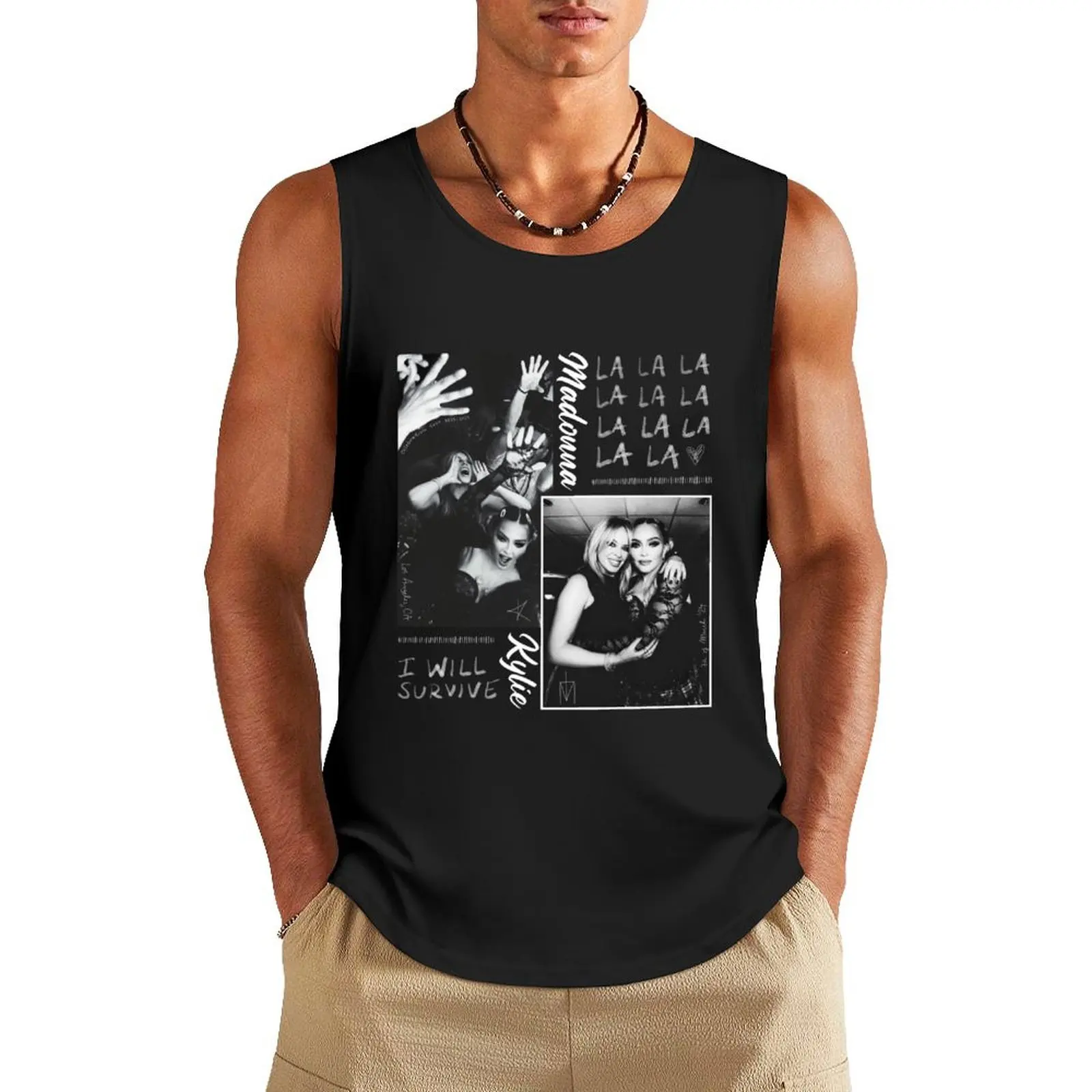 Kylie Madonna CELEBRATION fan merch Tank Top sleeveless tshirts for men Top summer Gym t-shirt man