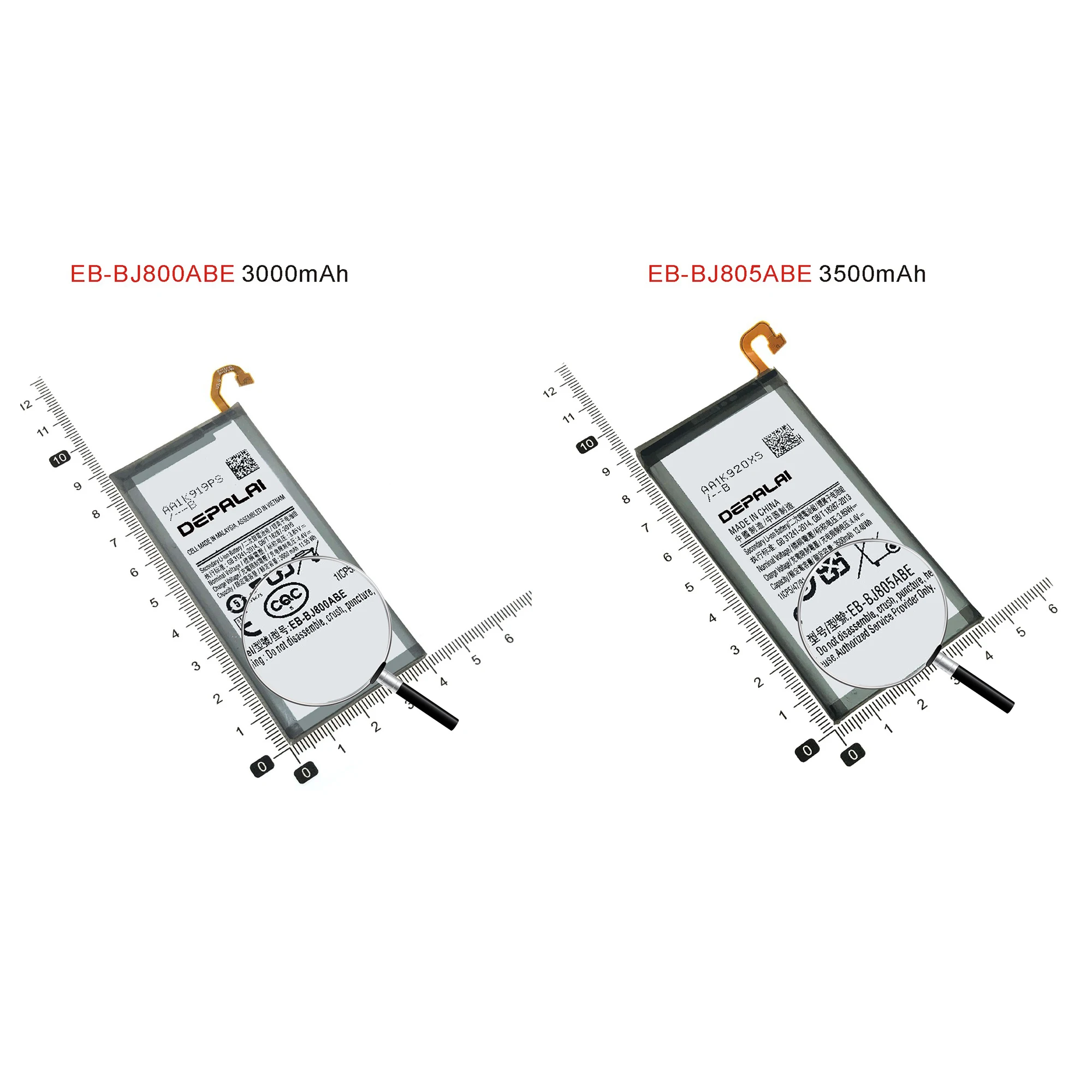 Baterai EB-BJ800ABE untuk Samsung Galaxy A6 2018 A600 J6 J600F Plus A6 + A605F A6050 suku cadang perbaikan penggantian EB-BJ805ABE baterai