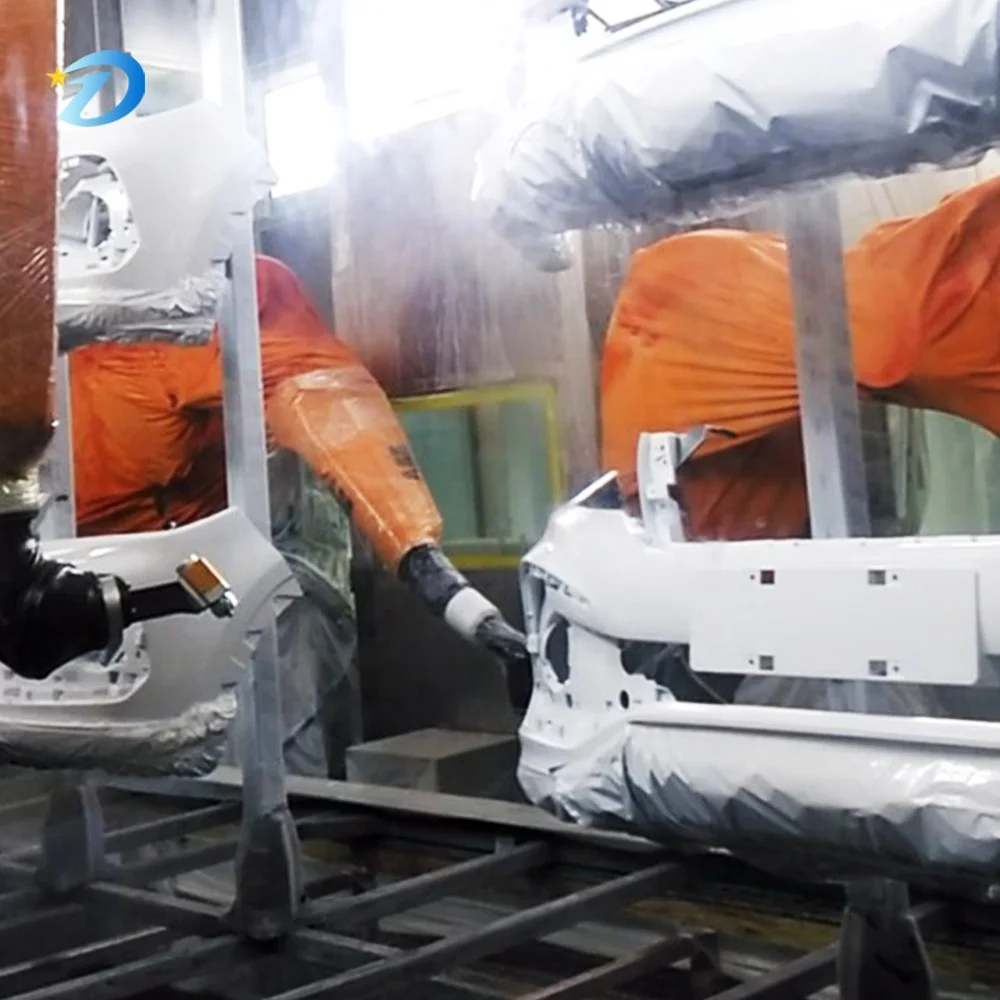 Automatic Powder Coating Production Equipment Line for Automobile Hub Cover Surface Treatment Metal Coating Machinery