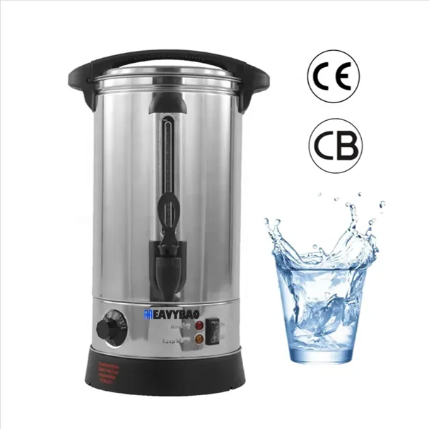 Heavybao Hot Sale Hotel Restaurant Water Boiler Tea Warming Urn Stainless Steel 8L Electric Catering Hot Water Urn