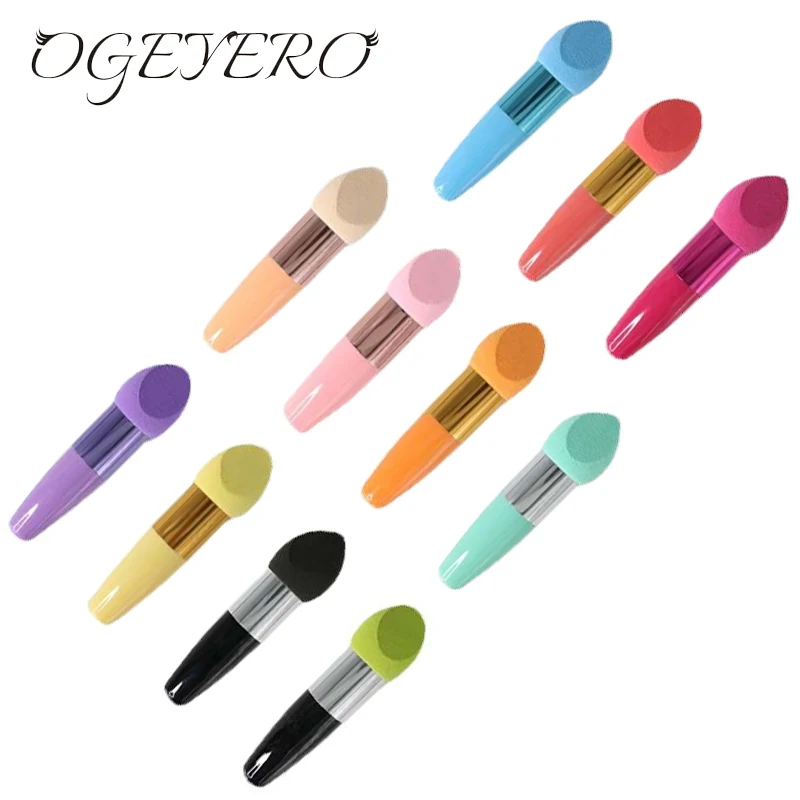 New Lovable Mushroom head Makeup Brushes Powder Puff Beauty Cosmetic Sponge With Handle Fashion Professional Makeup Tools