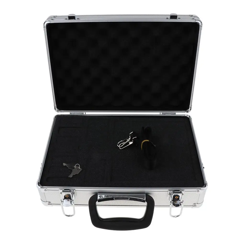 Universal RC Transmitter Aluminum Travel Case Waterproof Hard Equipment Storage Organizer for JR Futaba Flysky Battery Receiver