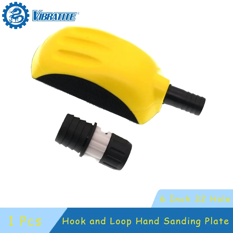 

6-дюймовая шлифовальная подушечка для мыши с 32 отверстиями, 1 шт., крючок и петля для деревообработки, восстановления мебели, полировка кузова дома и автомобиля