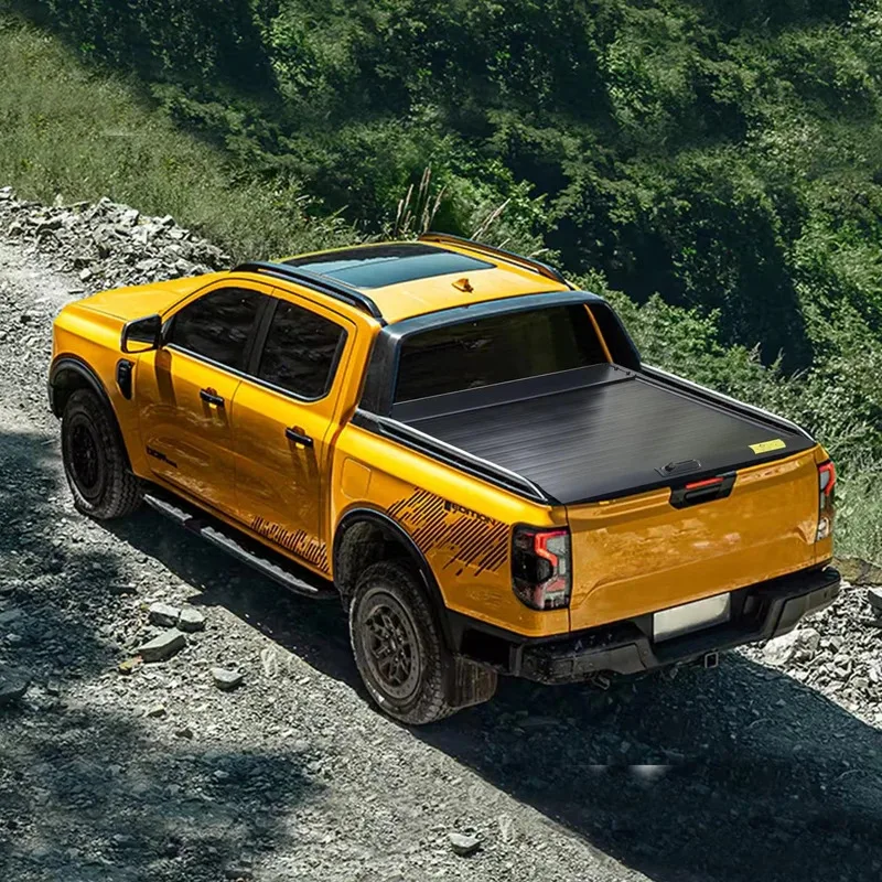 

For 2017-2025 T6 T9 Retractable Aluminium Pickup Ruck Bed Tonneau Cover New Roller Lid Cover