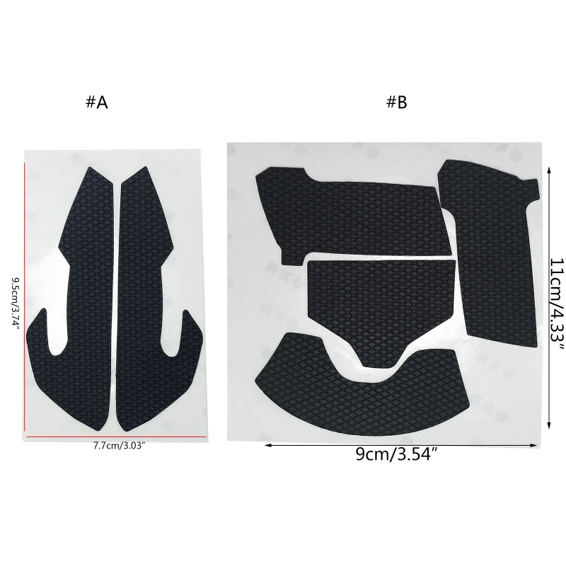 1 SET fai da te Mouse Skin Mouse Skates adesivi laterali cuscinetti in Silicone resistenti al sudore Grip Tape per Viper Ultimate Mouse 1 Set