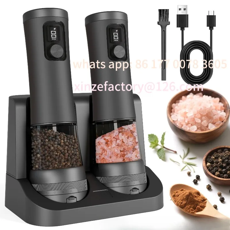 

Customizable Grinder Kitchen Utensils Electric Rechargeable Pepper Grinder