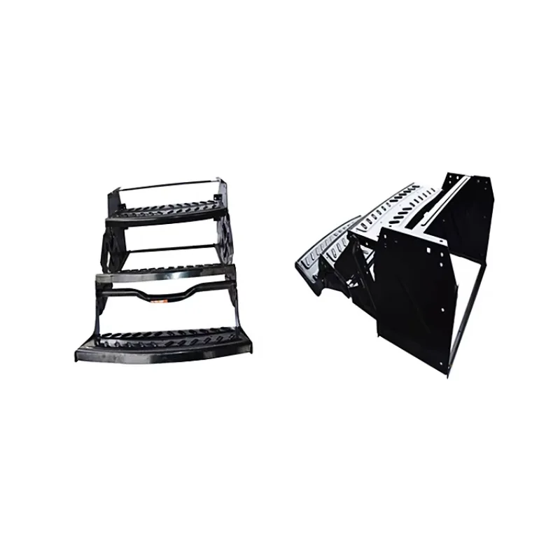 رائجة البيع 2022 TONGFA جودة عالية 550 سبائك الألومنيوم أو الحديد ثلاث طبقات قافلة تخييم متنقل مقطورة للطي خطوة ل Rv