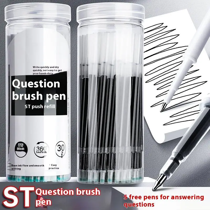 10/30/50 Pcs 0.5mm Bla Neutral Pen Refills Qui Drng Carbon Water Based Pen Refills Ballpoint Pen Refills Red Replacement