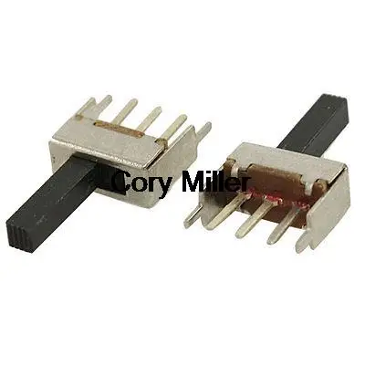 2 Position 1P2T SPDT 3 Pin PCB Panel Mini Vertical Slide Switch SS12F49G9