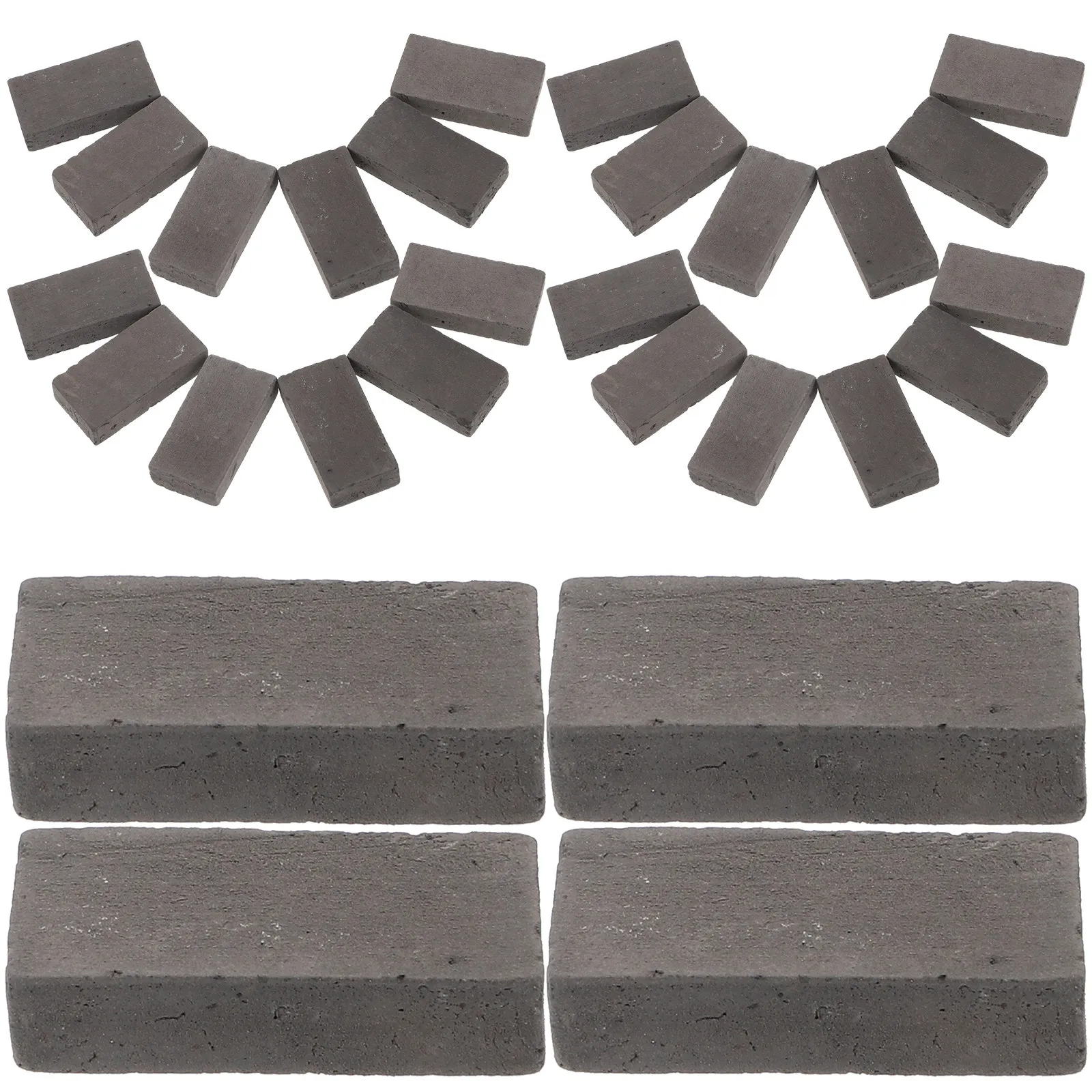 

40 шт. миниатюрных кирпичиков из красной глины для оформления песочниц, аквариумов, DIY-ландшафтного дизайна, декора микроландшафтов и строительных работ