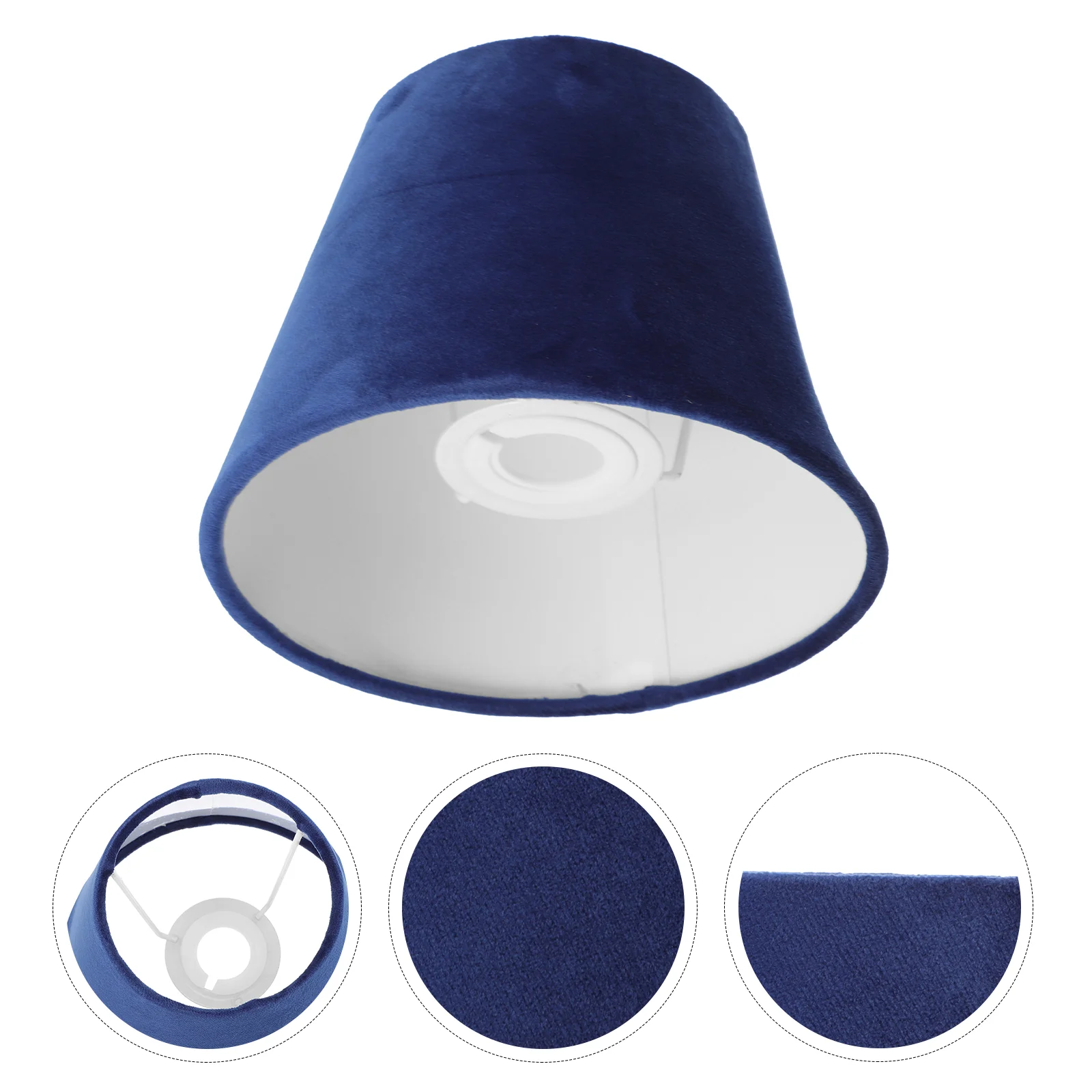 Velvet Lampshade Rechargeable Light Bulb Bedroom Cover Ceiling Table Cloth Office Home