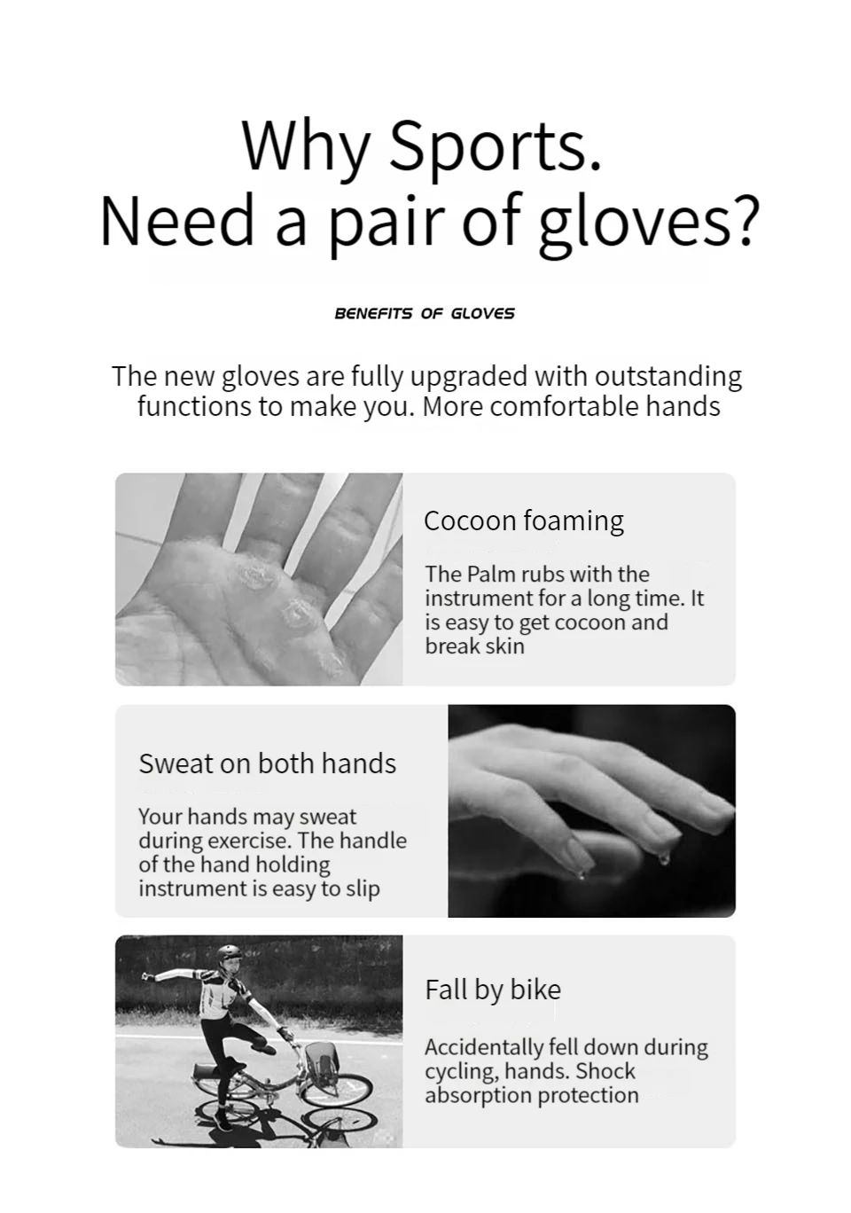 GTUBIKE 1 Paar Fitness-Handschuhe für Fitnessstudio, Bodybuilding, Training, Fitness, Sport, Gewichtheben, Übung, rutschfeste Handschuhe für Yoga-Handschuhe – Detail 3