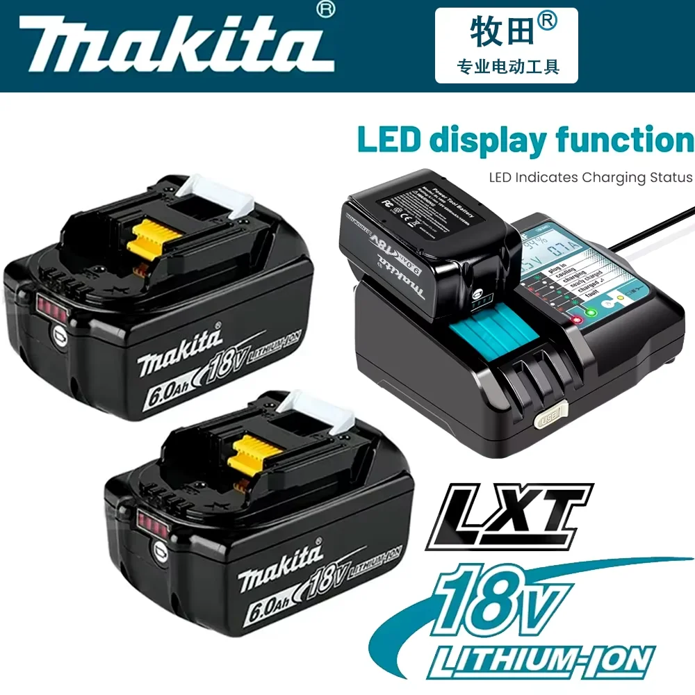 18V 9.0Ah Rechargeable Battery BL1860B BL1850 BL1880 BL1860B LXT400 100% genuine Makita Battery