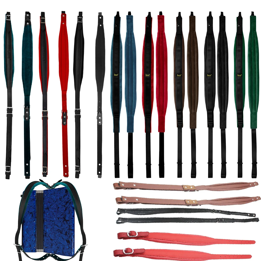 

1 пара нейлоновых золотых бархатных ремешков для аккордеона, регулируемый универсальный ремень для аккордеона 16-120, клавиатура, музыкальные аксессуары