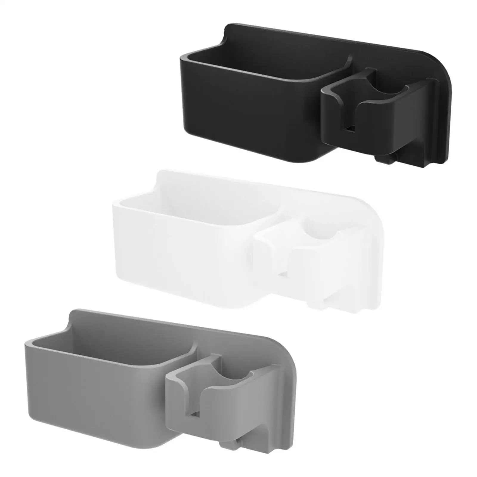Hair Dryer Cradle Universal Bathroom Accessories 2 in 1 with Hanging Hook Wall Mount Versatile Hair Brush Storage Box for Home