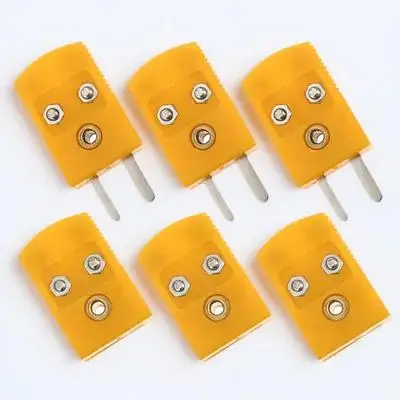 

3 set 3 Sets K Type Thermocouple Wire Connector Plastic Male Female Adapter Replacement Cable Joint Plug Electrical Equipment